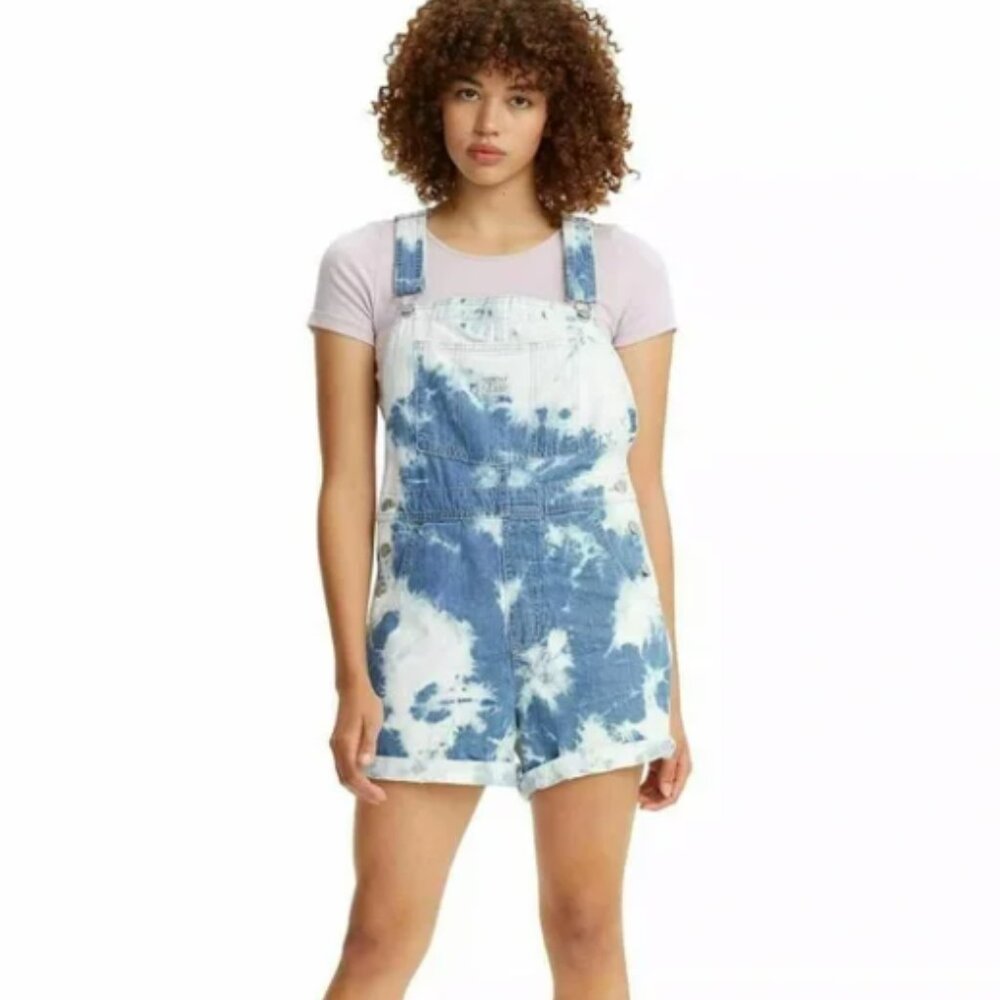 Levi's Large Tie Dye Vintage Shortalls Overalls